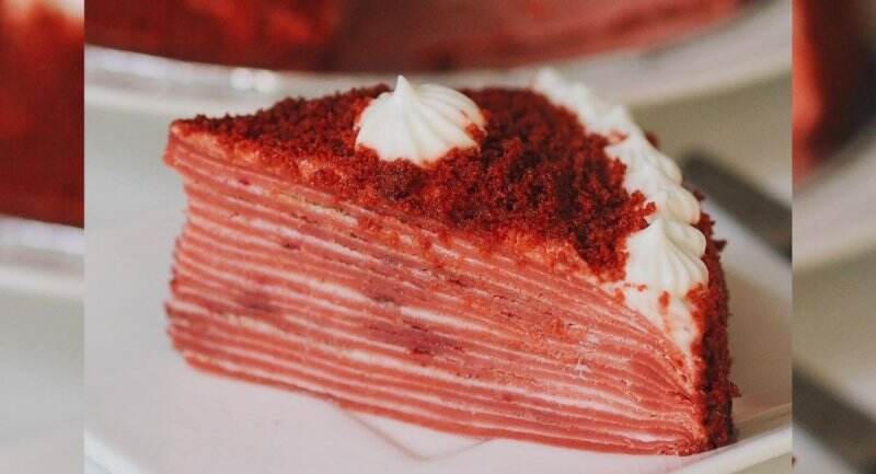 Resep Mille Crepes Red Velvet, Kue Berlapis dengan Rasa Manis