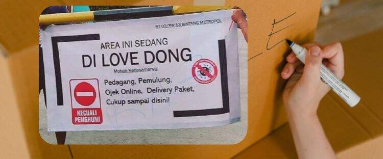 11 Pemberitahuan buat kurir dan driver ojek ini kocak abis