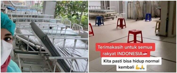 Potret bahagia dokter kabarkan kondisi terbaru rumah sakit Covid-19