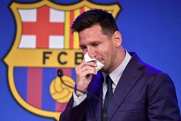 Tisu Bekas Mengelap Air Mata Lionel Messi Dijual Rp14 Miliar