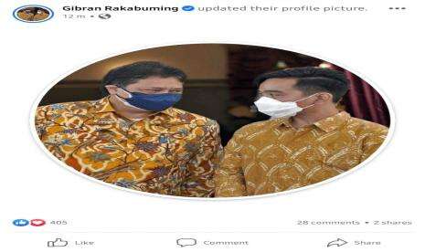 Gibran Pasang Foto Profil Bareng Airlangga Bisa Ragam Makna