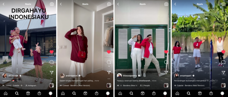 Instagram Ajak Meriahkan HUT Ke-76 RI Lewat Reels