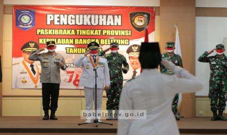 Kukuhkan 32 Paskibraka Gubernur: Terus Kembangkan Diri