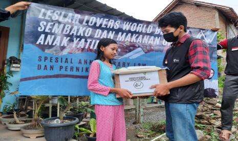 Dompet Dhuafa Lampung Berbagi Sembako ke Yatim-Dhuafa