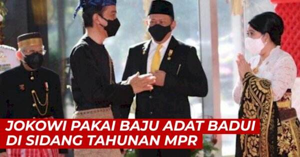 VIDEO: Jokowi Pakai Baju Adat Badui di Sidang Tahunan MPR