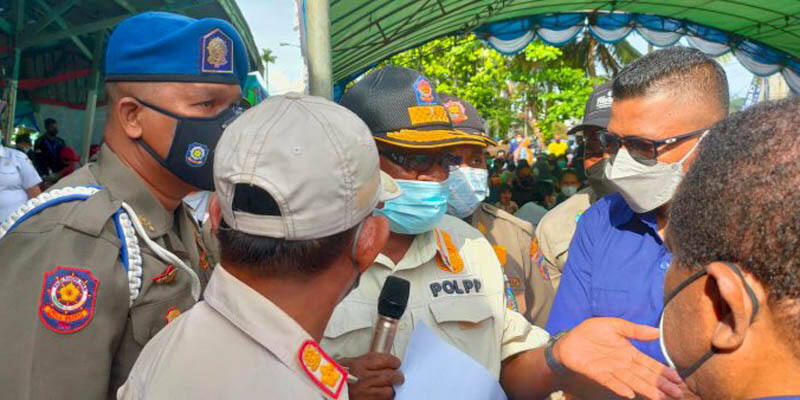 Tegaskan Tak Ada Tendensi Saat Bubarkan Vaksinasi Partai Nasdem, Walikota Sorong: Kami Tepis Kerumunan