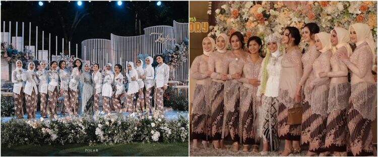 7 Potret beda gaya bridesmaid Lesty Kejora dari lamaran hingga akad