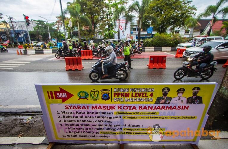 PPKM Level IV Banjarmasin Diperpanjang hingga 6 September, Cek Faktanya