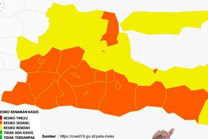 Satgas Covid-19 Sebut Jatim Keluar Zona Merah Penularan Virus