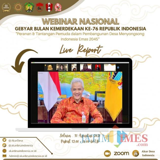 Ganjar Pranowo Beber Peranan dan Tantangan Pemuda dalam Pembangunan Desa