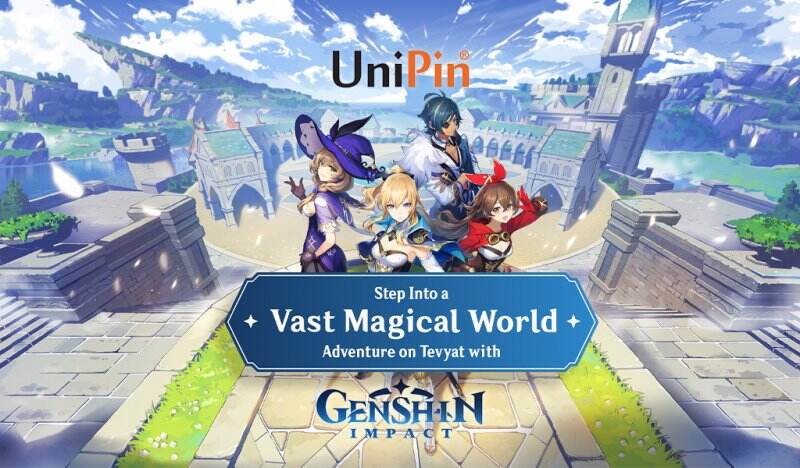 Genshin Impact sudah bisa di top up #PakeUniPin!