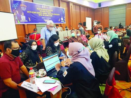 KONI NTB melakukan validasi data pada DRM di Papua