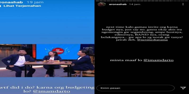 Fakta-fakta Menarik Aron Ashab Kesal dengan Imam Darto Karena Merasa Dilecehkan