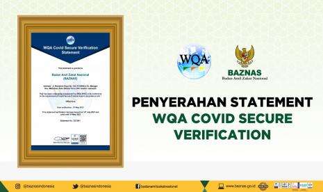 Baznas Kembali Raih Sertifikasi Covid Secure