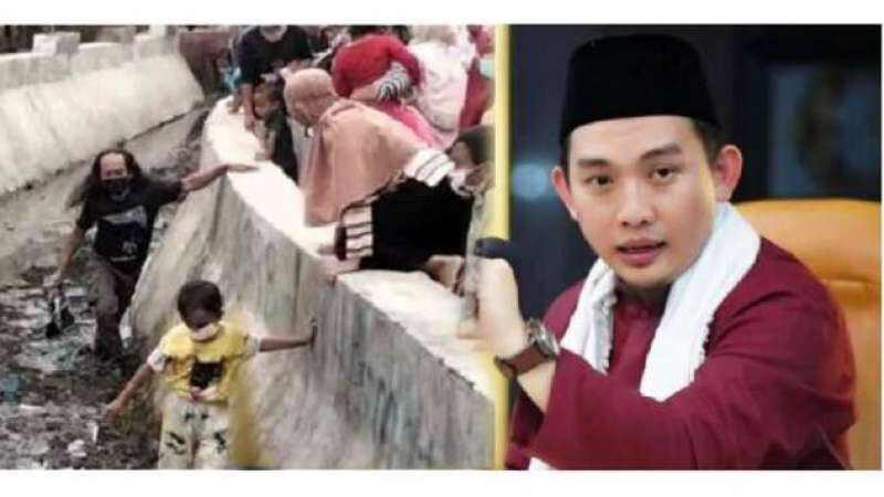 Warga Nekat Terjun ke Selokan, Ustaz Hilmi Ingatkan Jokowi soal Adab Islam