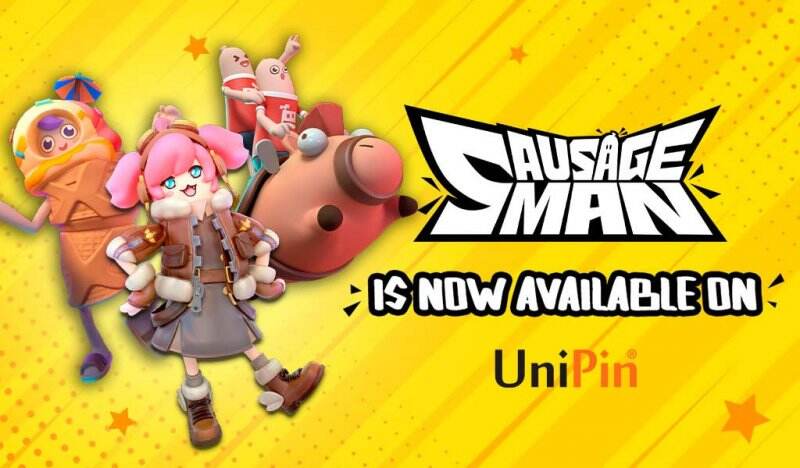 Sausage Man Sudah Bisa di Top Up #PakeUniPin