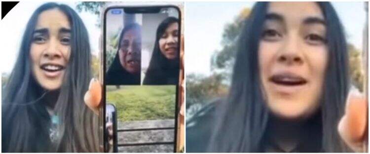 Video call ibu dan nenek, wanita bule ini fasih berbahasa Sasak