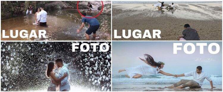 11 Potret di balik hasil foto prewedding apik, fotografernya totalitas