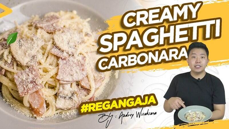 Resep Paling Mudah Spaghetti Creamy Carbonara