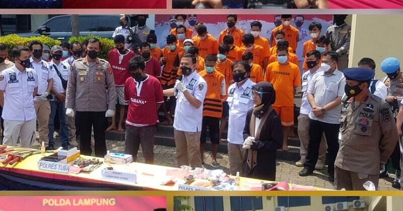 Sebulan Operasi, Polda Lampung Tangkap 153 Pelaku Kejahatan