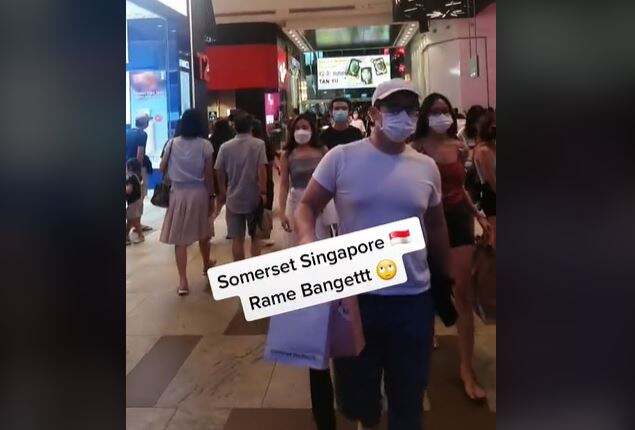 Corona Belum Sirna, Pusat Perbelanjaan di Singapura "Bergelora"