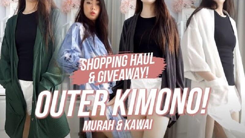 Luaran Kimono Cantik dan Elegan di Bawah Rp 100 Ribu!