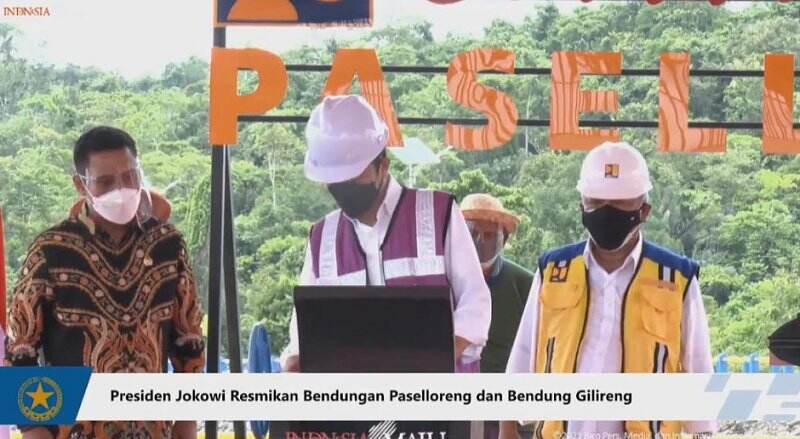 Resmikan Bendungan Paselloreng Rp711 Miliar, Jokowi: Sulsel Jadi Lumbung Pangan Nasional