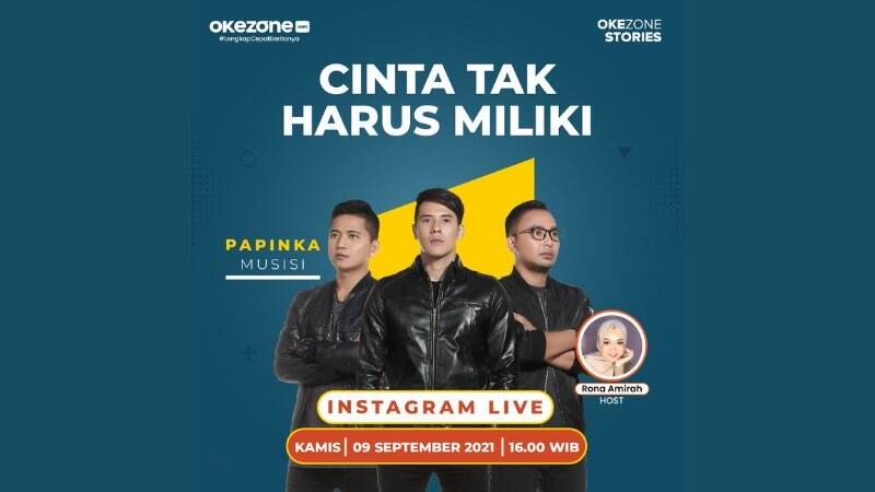Papinka Bahas Single Cinta Tak Harus Memiliki di Live IG bersama Okezone Hari Ini