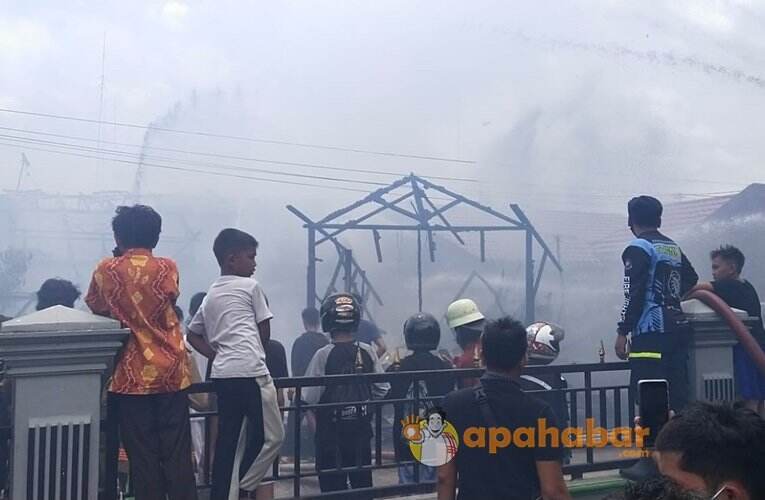 Kebakaran Yuka Banjarmasin, Rumah hingga Motor Ludes Terbakar!