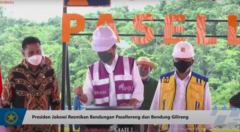 Bisa Mengairi Sawah 8.500 Hektare Jokowi Optimis, Bendungan Paselloreng Mampu Jadikan Sulsel Sebagai Lumbung Pangan Nasional