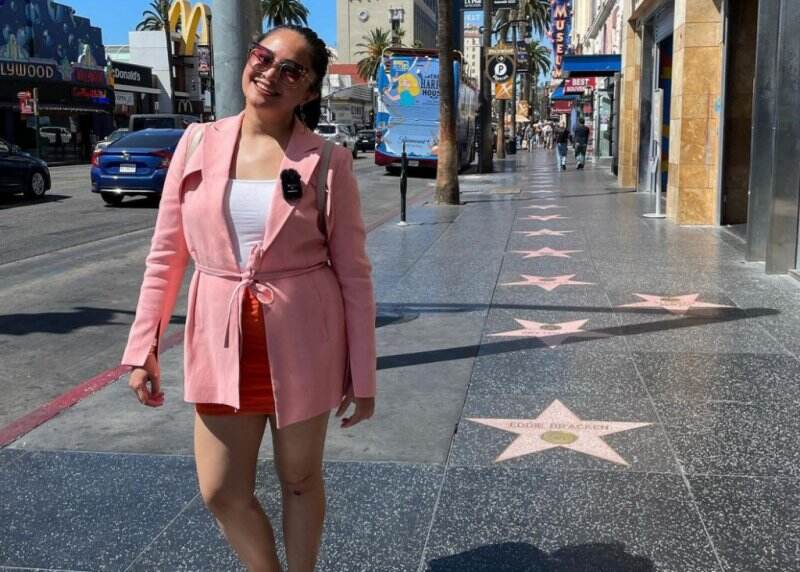 Tersandung di Trotoar Los Angeles, Lutut Marshanda Terluka