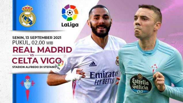 Link Live Streaming Pertandingan LaLiga Spanyol: Real Madrid vs Celta Vigo