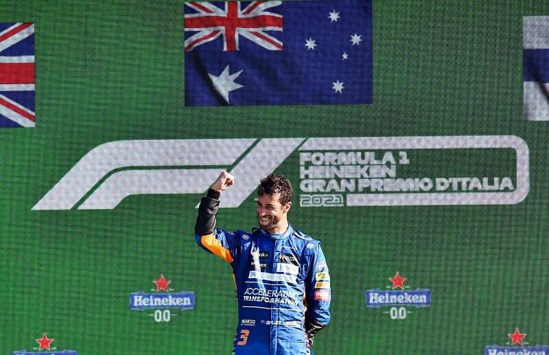 Menangi F1 GP Italia 2021, Daniel Ricciardo Girang Beri McLaren Hasil Manis