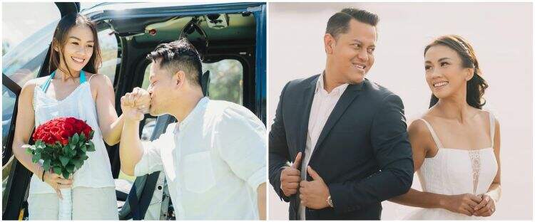 Jelang nikah, Melanie Putria ziarah ke makam istri calon suaminya