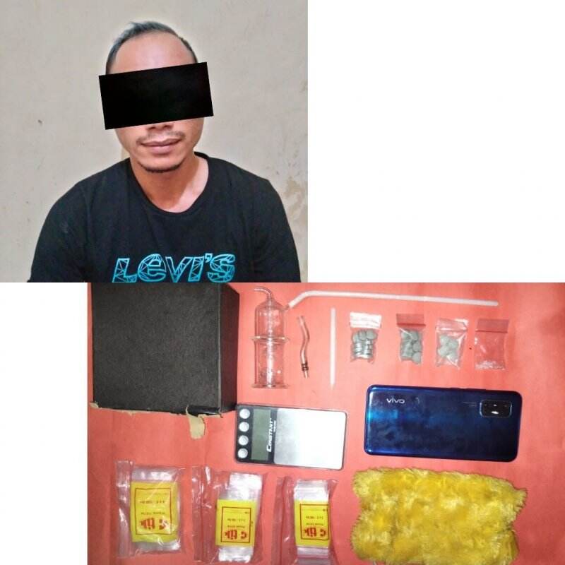 Miliki Sabu dan Ekstasi, MH Diciduk Satresnarkoba Polres Tanah Bumbu
