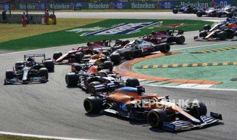 In Picture: Grand Prix Italia: Dua Pembalap McLaren Sabet Podium