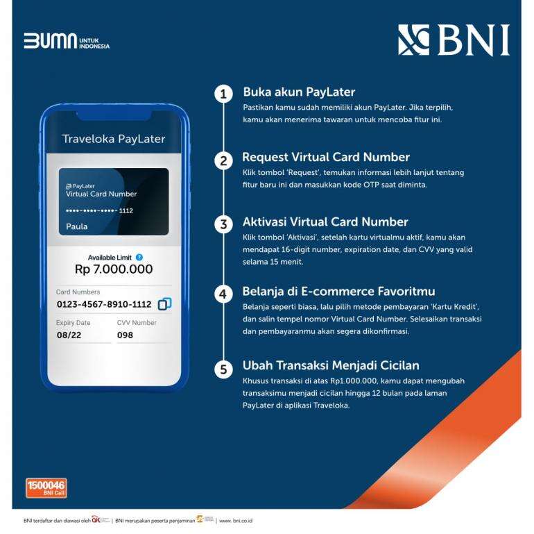 Gandeng BNI, Traveloka Luncurkan Metode Pembayaran PayLater