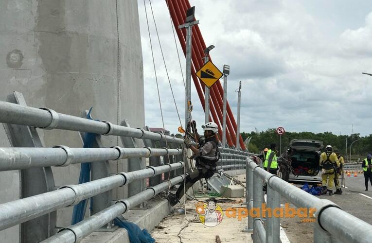 Kontrak Berakhir Lusa, Progres Jembatan Sei Alalak Sebelum Diresmikan