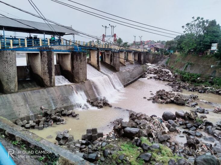 Hujan Semalaman, Begini Kondisi Bendung Katulampa di Kota Bogor