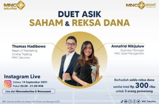 Raih Giveaway Reksa Dana Gratis, Simak IG Live MNC Sekuritas x MNC AM Pukul 20.00 Ini!
