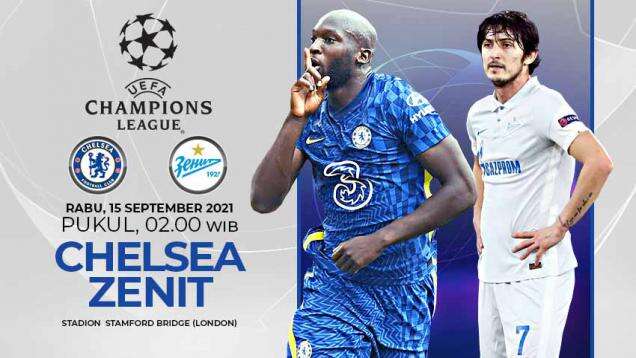 Link Live Streaming Liga Champions: Chelsea vs Zenit St. Petersburg