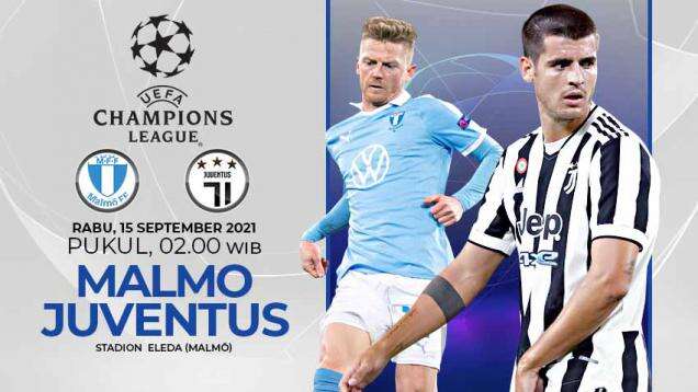 Link Live Streaming Liga Champions: Malmo FF vs Juventus