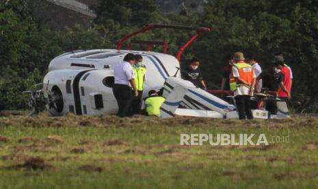 KNKT Masih Kumpulkan Data Penyebab Tergulingnya Helikopter
