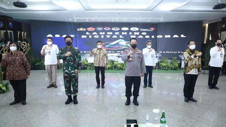 Kapolri Launching ASAP Digital Nasional untuk Percepat Penanggulangan Karhutla