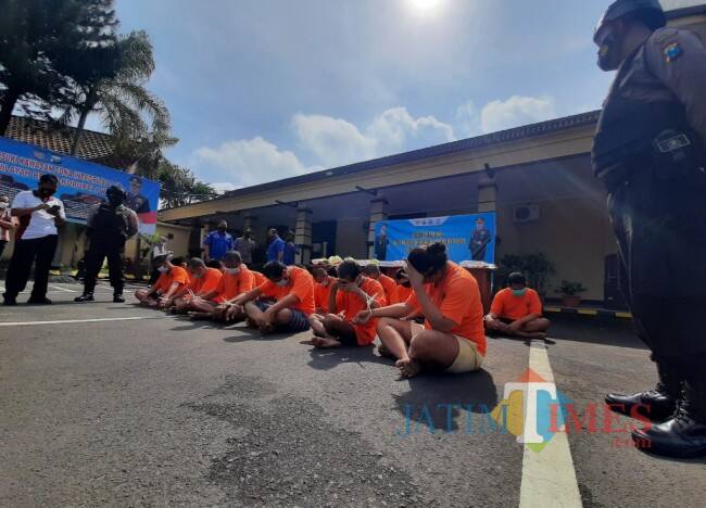 Polres Kediri Kota Amankan 20 Tersangka Kasus Narkoba Hanya Dalam 2 Pekan