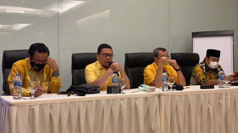 Gelar Rakor Bareng DPP Golkar Riau Panasin Mesin Partai Hadapi Pemilu 2024