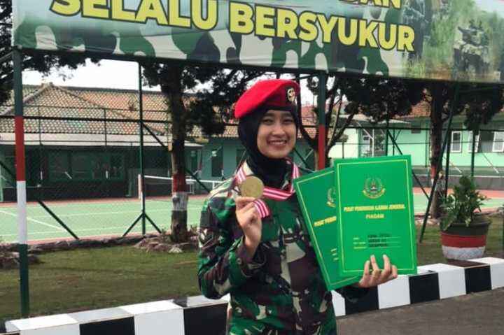 Mantap, Prajurit Cantik Baret Merah Ini Berhasil Torehkan Prestasi Membanggakan