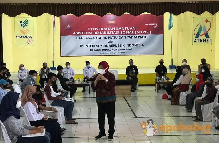 Dua Hari di Kalsel, Mensos Risma Sebut Kondisi Sosial Warga Banua Lebih Sejahtera