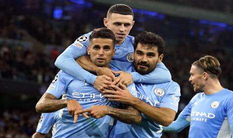 Hujan Gol di Etihad, Man City Bekuk RB Leipzig 6-3