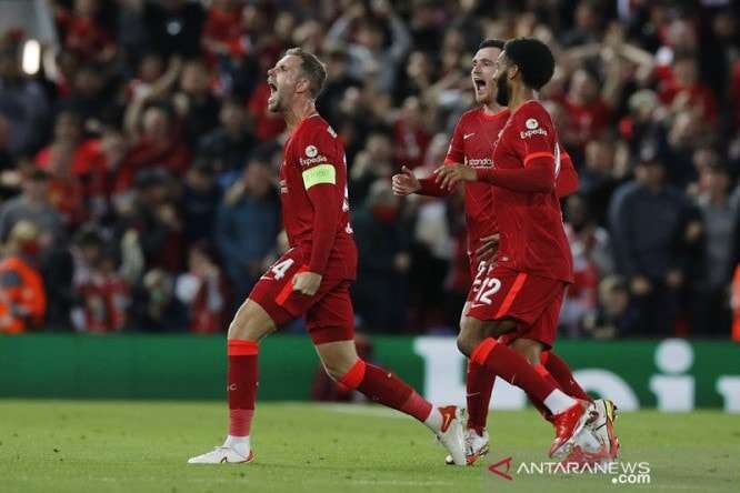 Liverpool Menangi Duel Elite Eropa Lawan AC Milan di Anfield